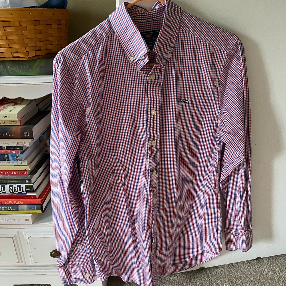 Small Vineyard Vines Slim Fit Whale Shirt